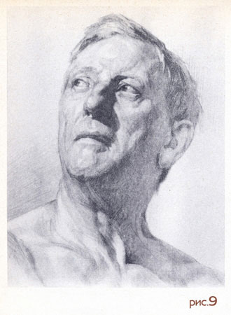Урок Рисования портрета человека. Анатомия головы и плеча. Рисунок 9.