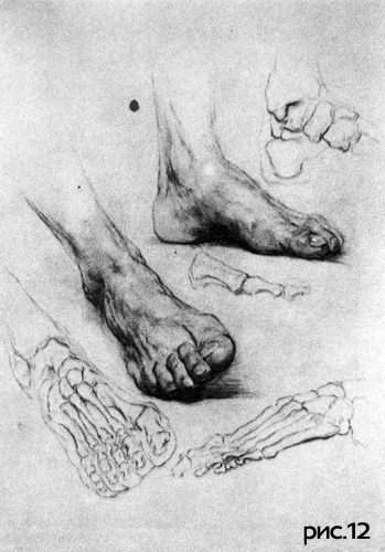 рисование ноги